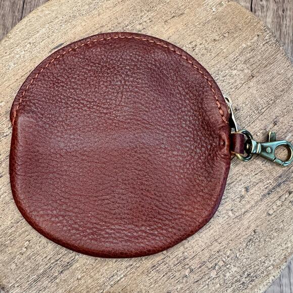 Portland Leather Nutmeg Gordita Pouch NEW FAST SHIP Purse Charm NEW - Picture 3 of 4